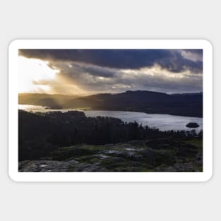 Brant Fell Viewpoint in Windermere - Lake District - wide Sticker